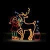 elf and reindeer display
