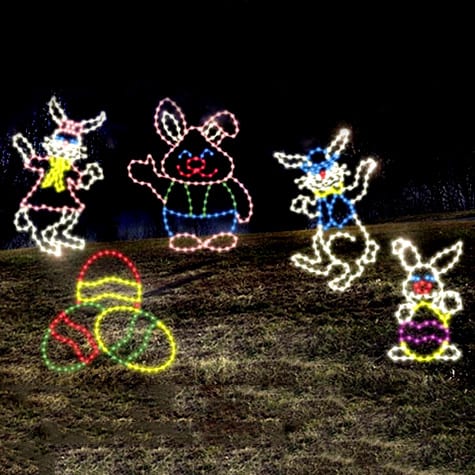 easter bunny lights