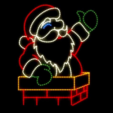 Santa in chimney
