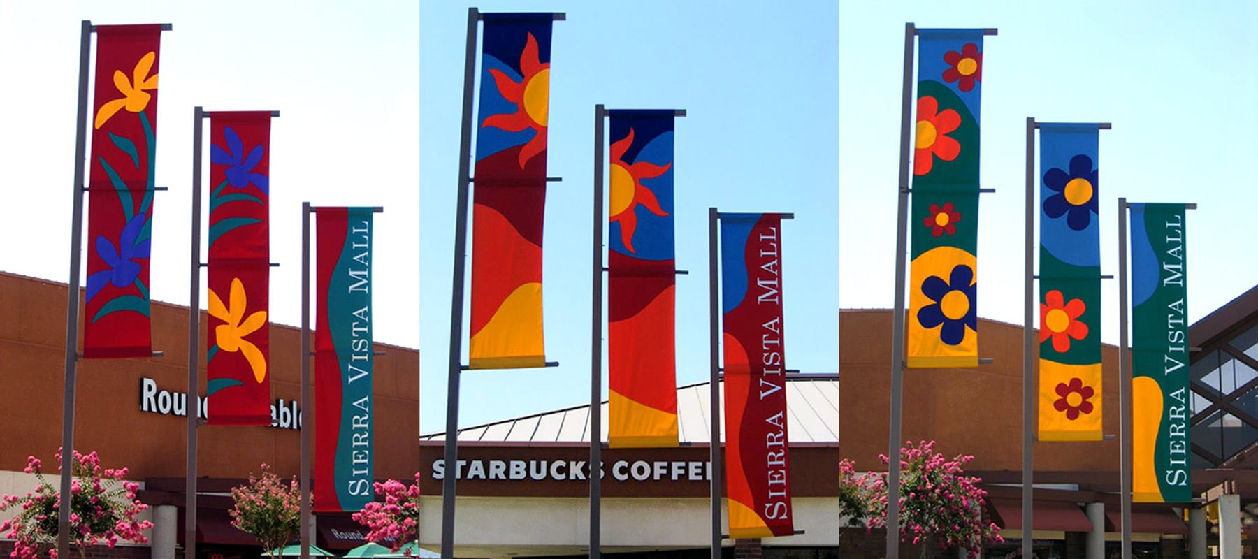 Banners at mall